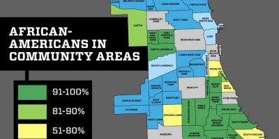 Околиці Чикаго карта злочинності