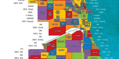 Чикаго і передмістях карті