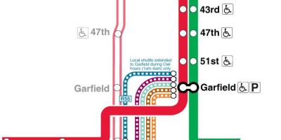 Чикаго карта червона лінія метро