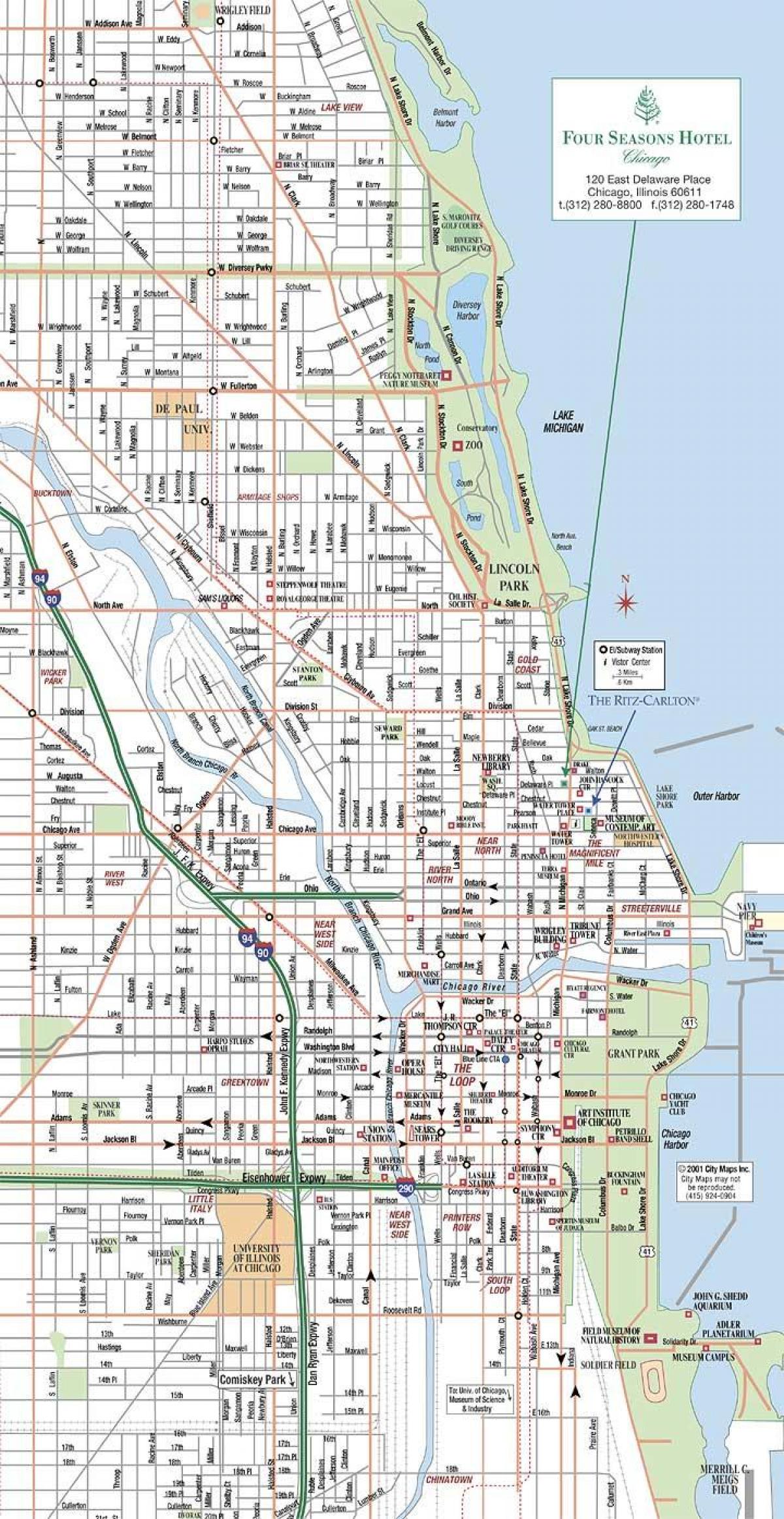 карта вулиць Чикаго