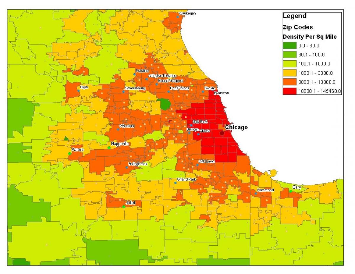 демографічна карта Чикаго