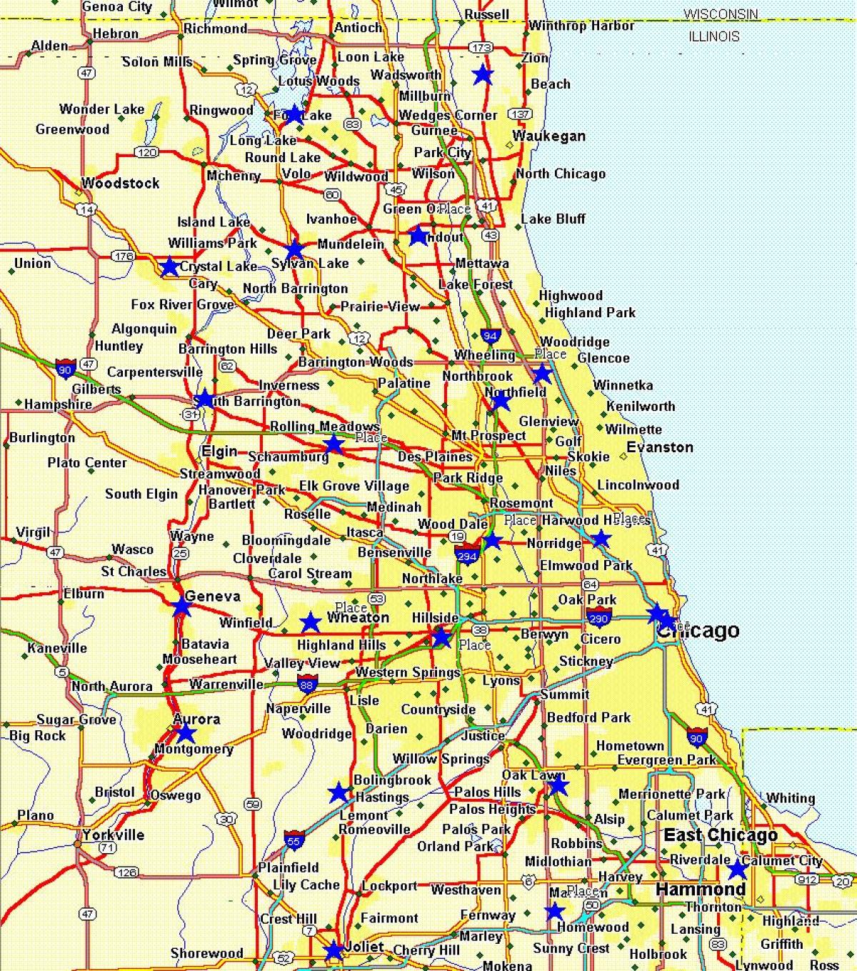 карта міста Чикаго
