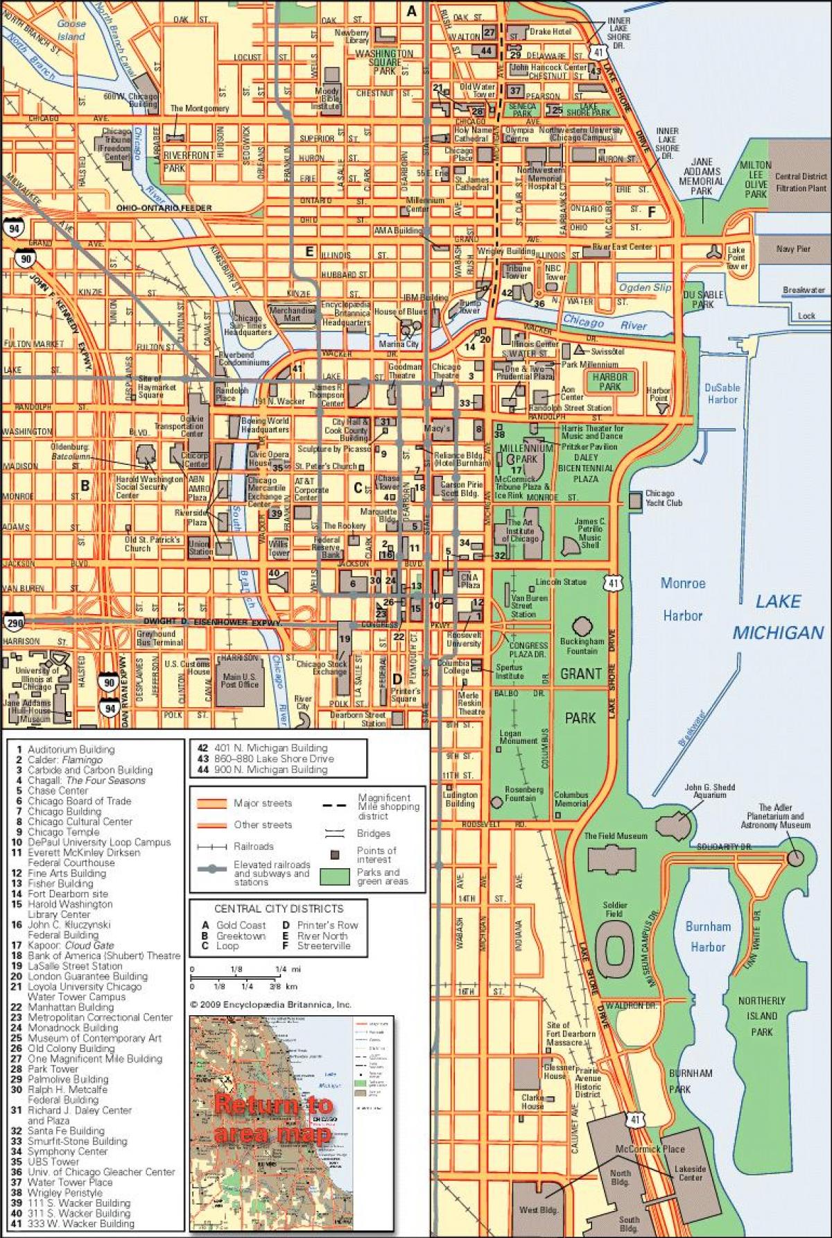 карта міста Чикаго