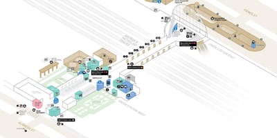 Карта станції "Юніон" Чикаго