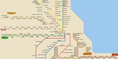 Чикаго громадського транспорту карті
